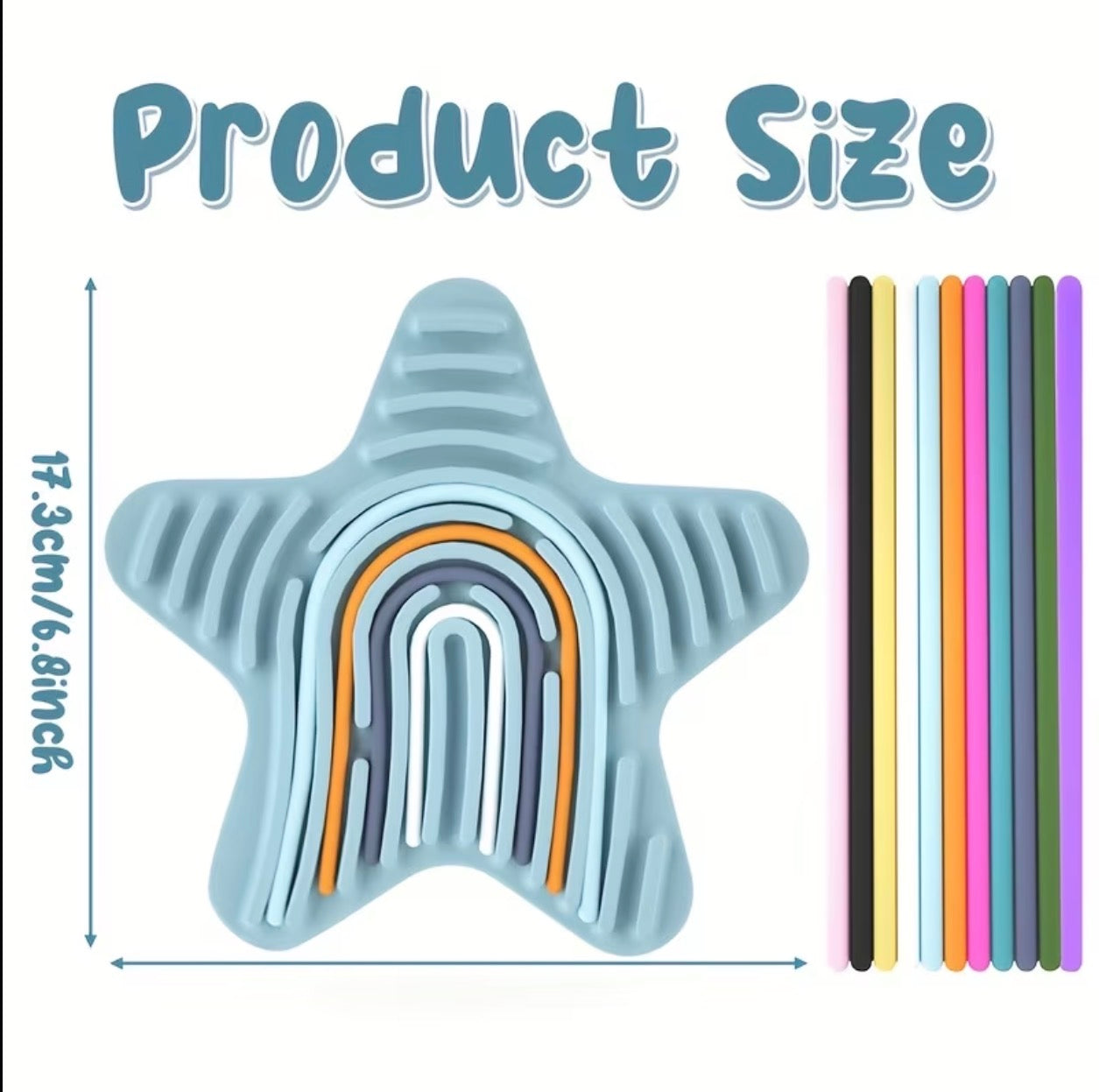 Rainbow Star Sensory Lacing Board