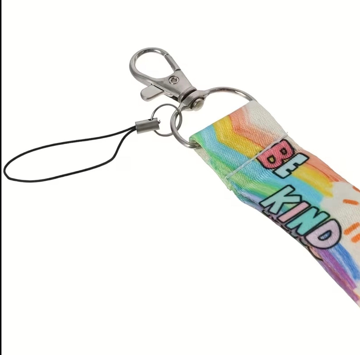 Just Be Kind Rainbow Lanyard